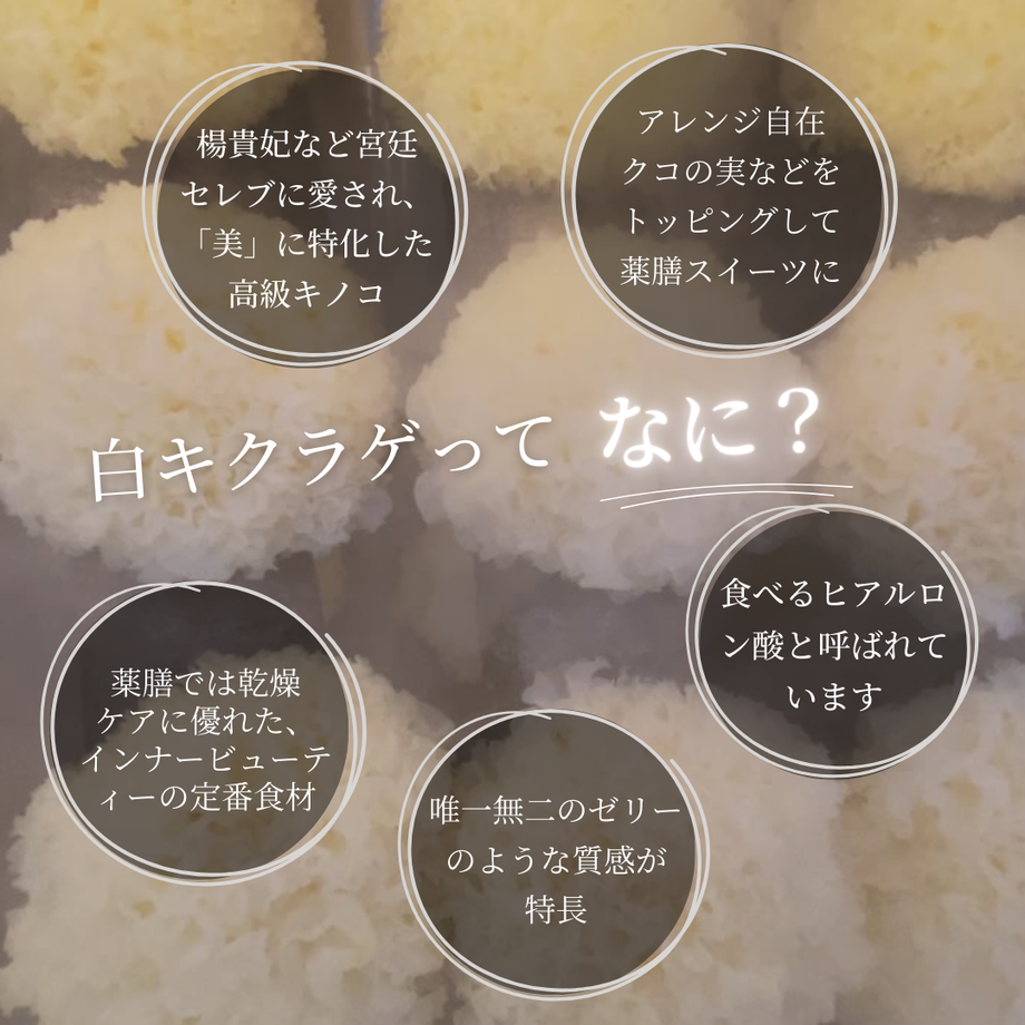 まずは1本お試し】薬膳の美養湯は食べて飲める白キクラゲ美養スイーツ